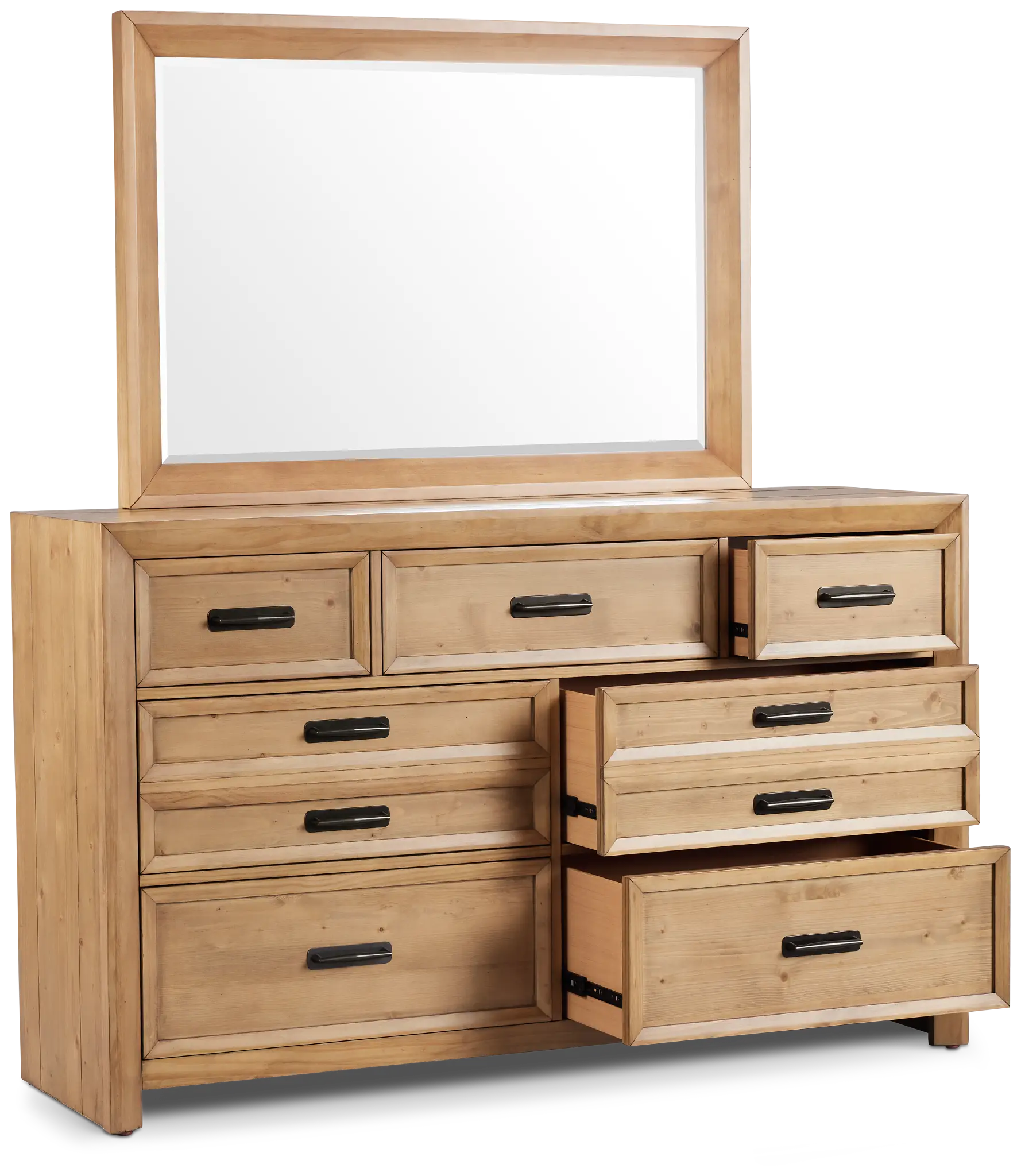 Vail Light Tone Dresser & Mirror Vail Light Tone Dresser & Mirror