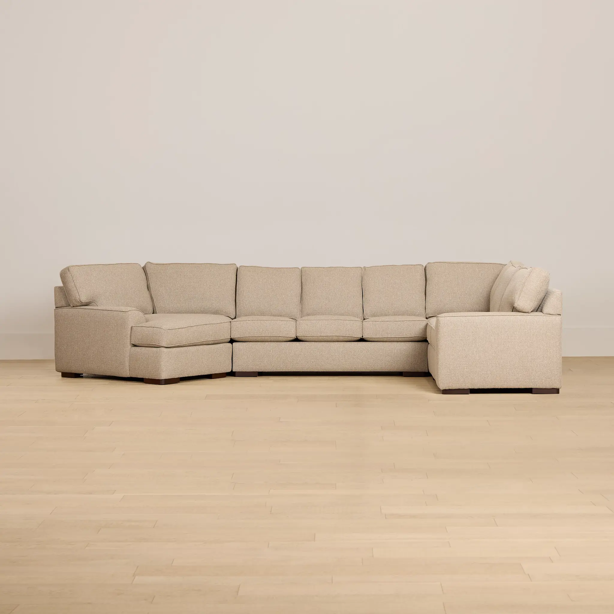 Sinclair Brown Fabric Left Cuddler Memory Foam Sleeper Sectional Sinclair Brown Fabric Left Cuddler Memory Foam Sleeper Sectional