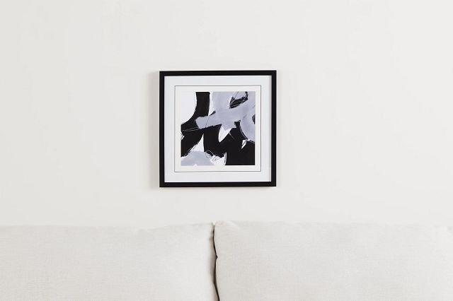 Swoosh Black Framed Wall Art