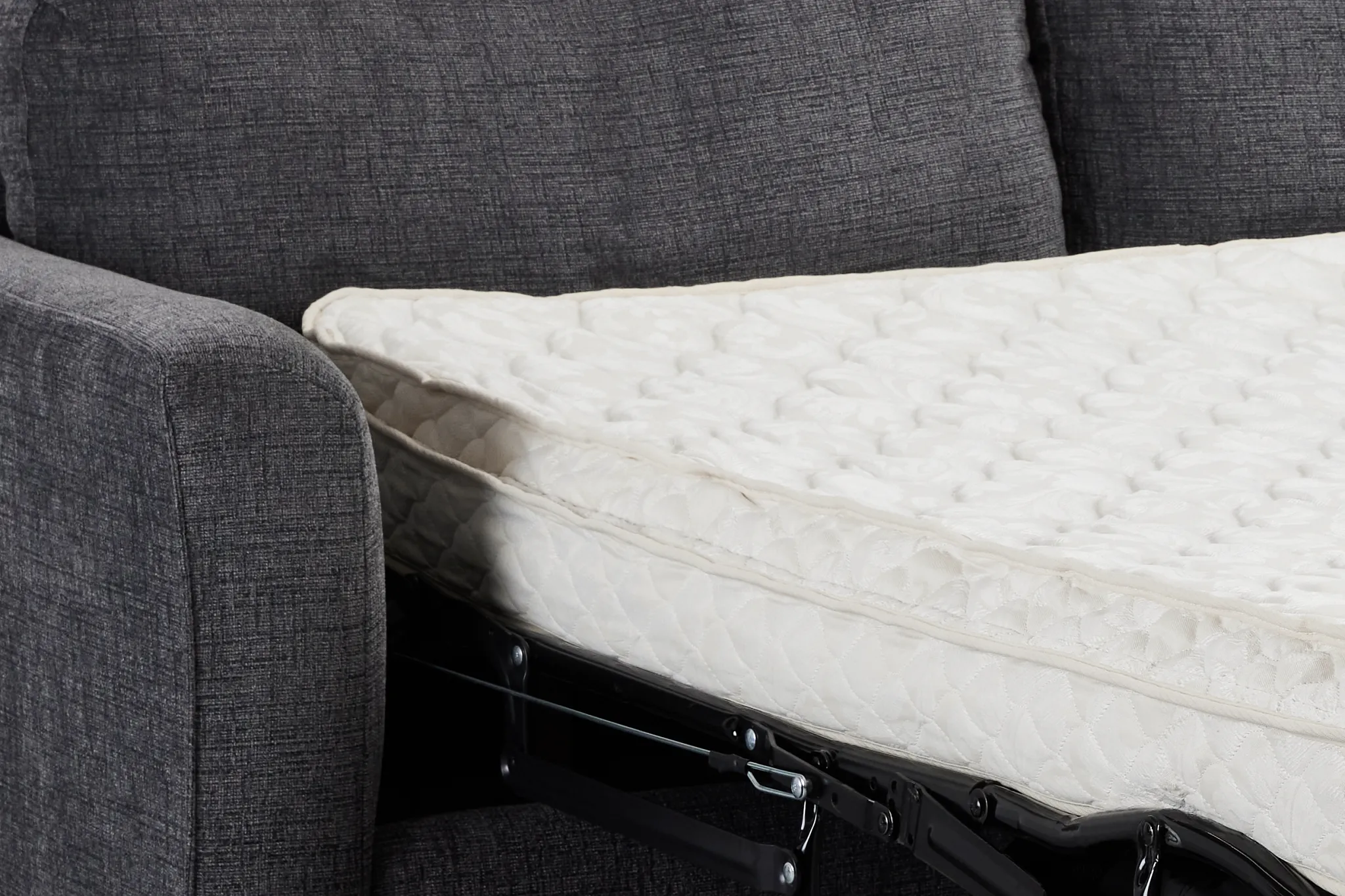 Maxie Dark Gray Micro Innerspring Sleeper