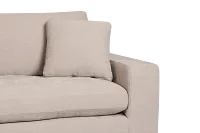 Breeze Taupe Fabric 4-piece Bumper Sectional
