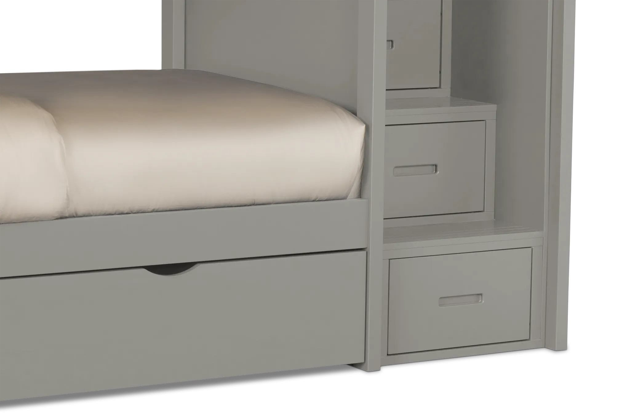 Charleston Gray Step Storage Bunk Bed