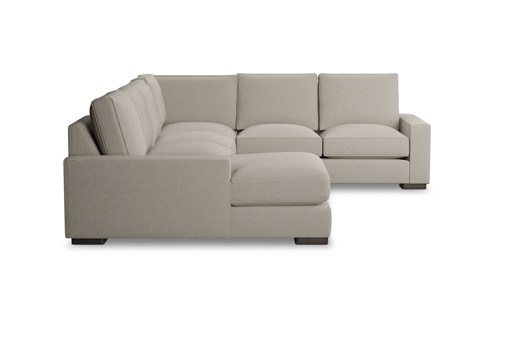 Edgewater Peyton Beige Medium Left Chaise Sectional