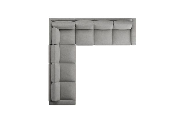 Edgewater Victory Gray Large Two-arm Sectional