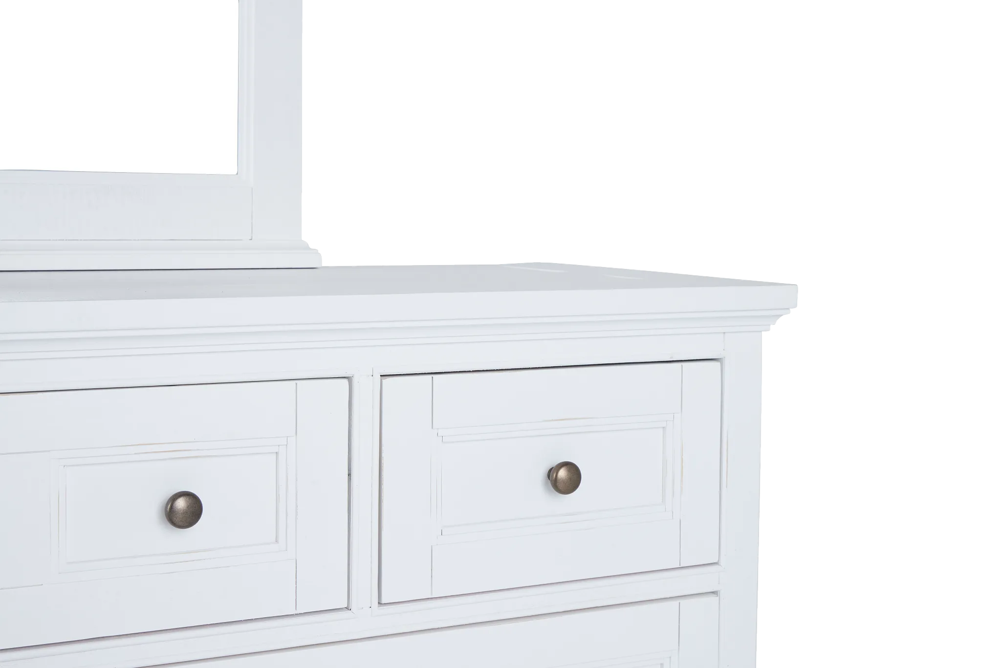 Heron Cove White Dresser & Mirror