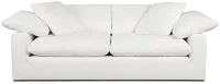 Nixon White Fabric Sofa