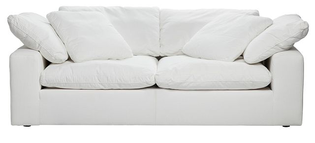 Nixon White Fabric Sofa