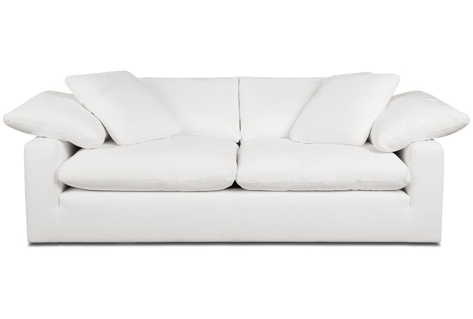 Nixon White Fabric Sofa Living Room Sofas City Furniture Nixon White Fabric Sofa Living Room