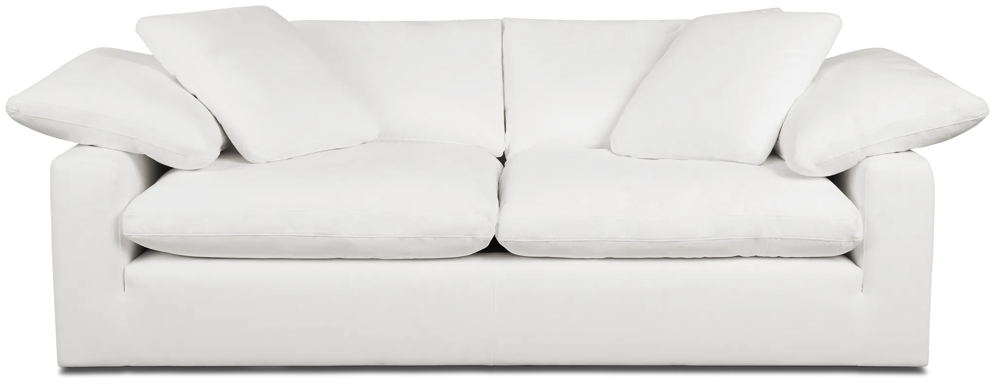 Nixon White Fabric Sofa