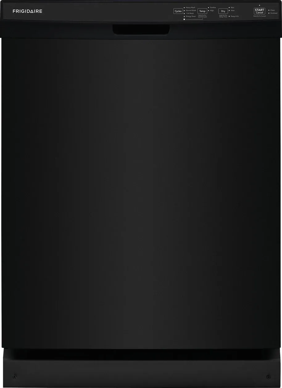 Frigidaire 4314 Series Black 24" Built In Dishwasher