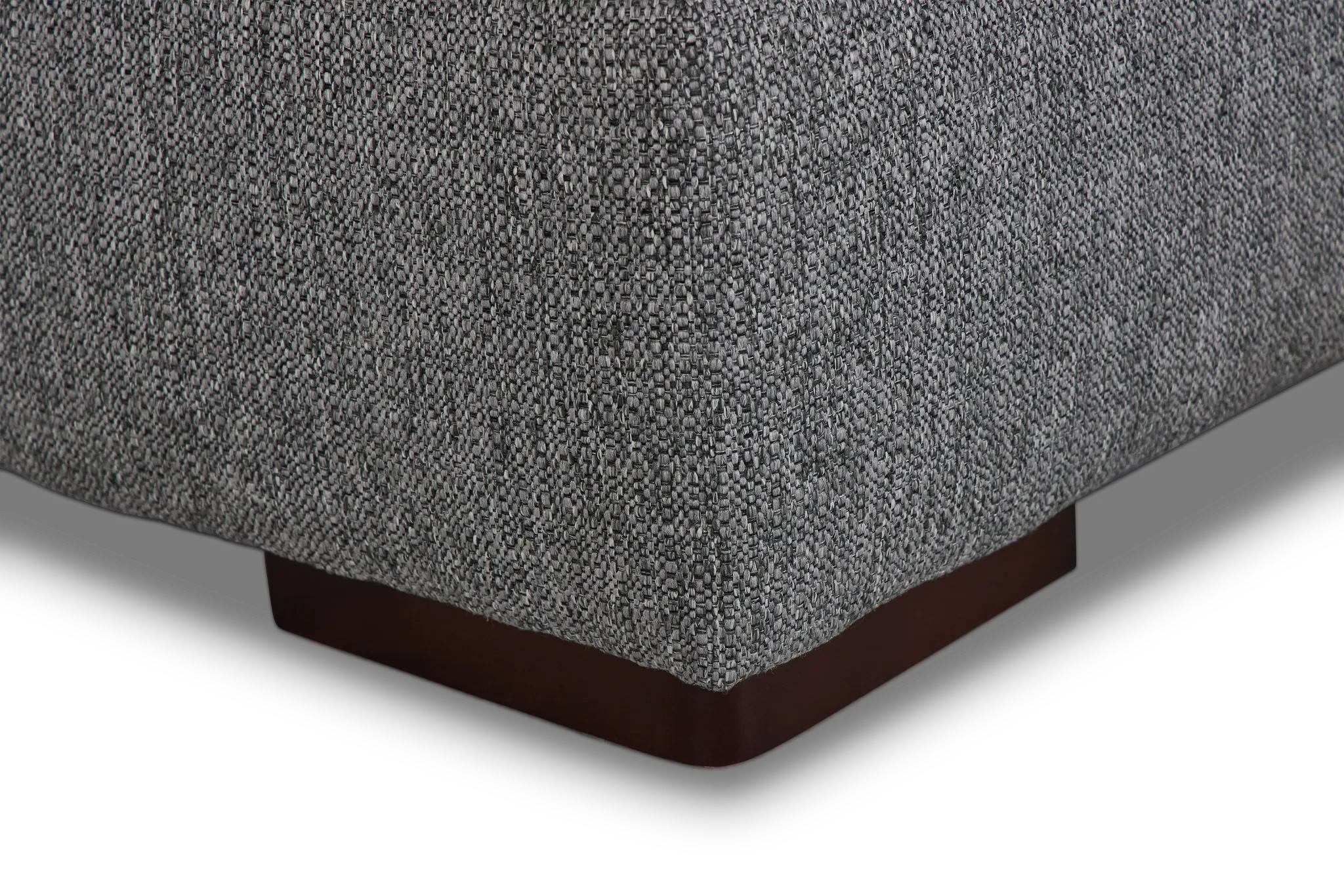 Veronica Dark Gray Down Small Left Bumper Sectional