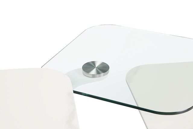 Tate White Rectangular Coffee Table
