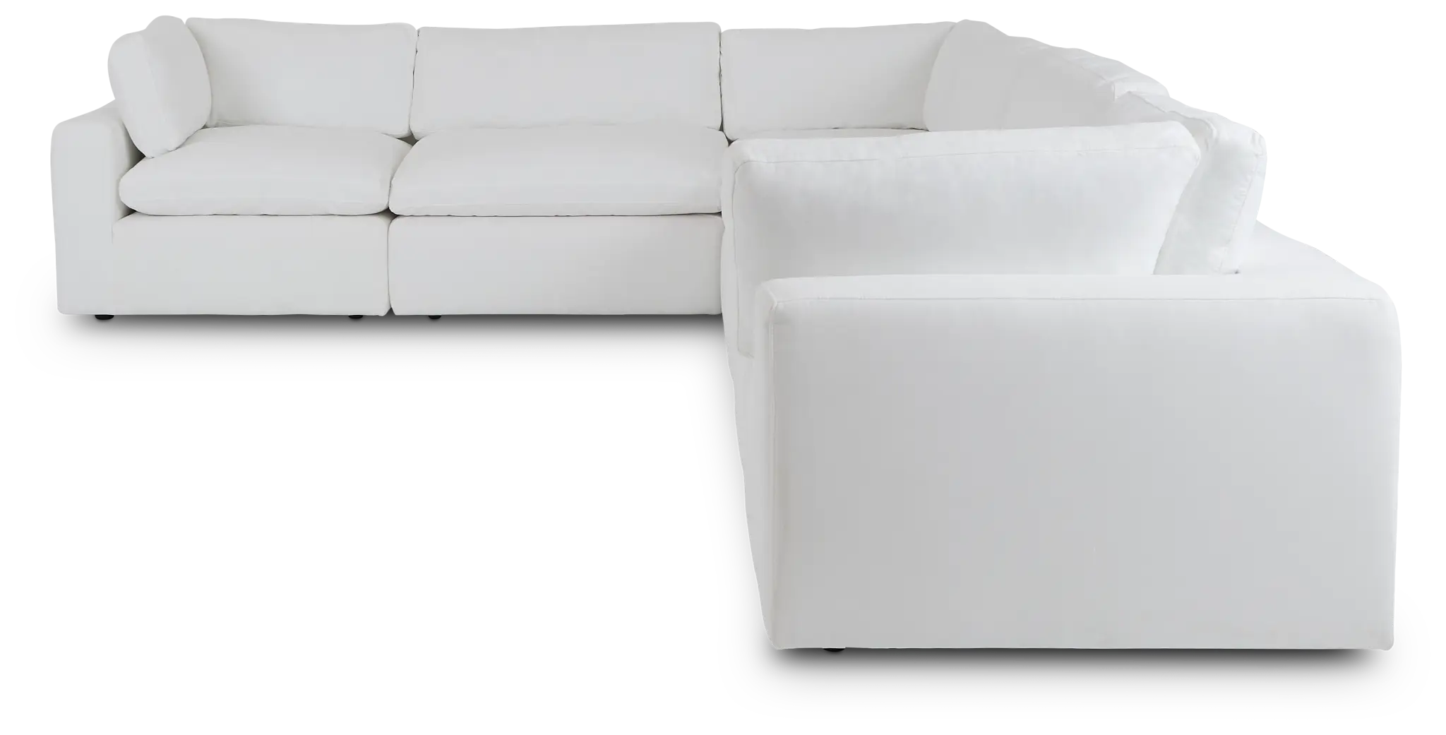 Grant White Fabric 6-piece Modular Sectional Grant White Fabric 6-piece Modular Sectional