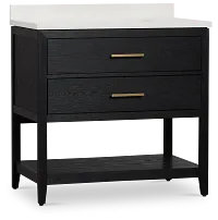 Alden Black 36" Single Bathroom Vanity