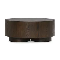 Towns Dark Tone Round Coffee Table