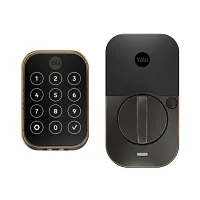 Yale Pro 2 Pushbutton Direct Wifi Bronze Key-free Touchscreen Door Lock