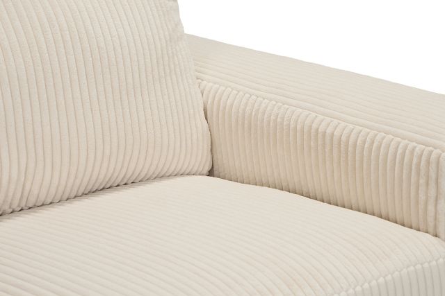 Charlie Ivory Fabric Loveseat