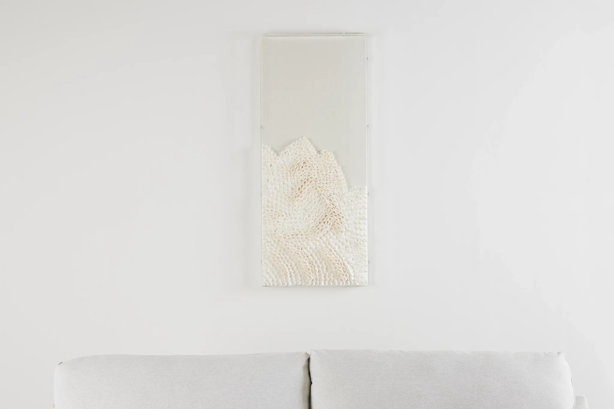 Haddon Beige Shadow Box Framed Wall Art