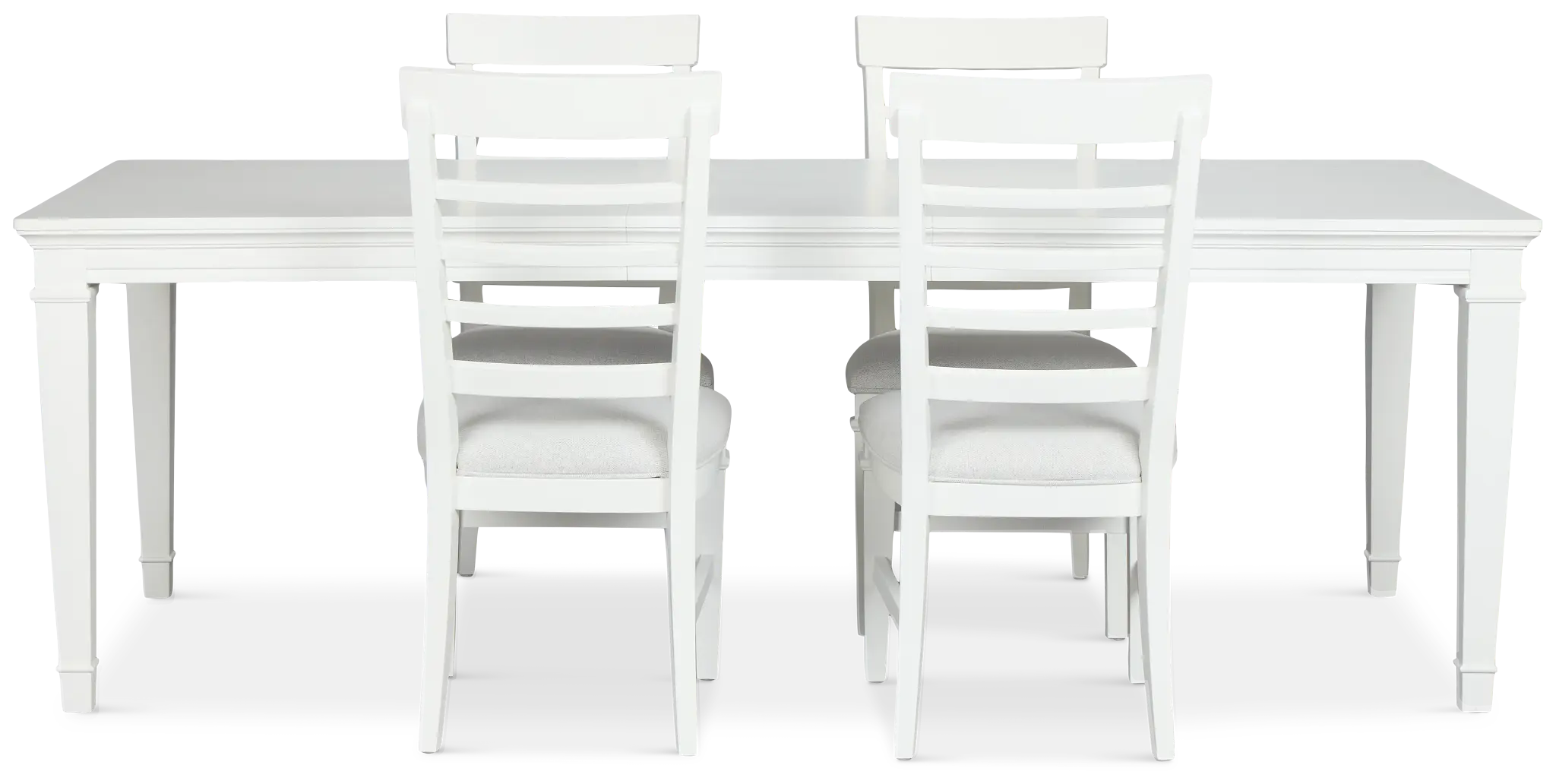 Cape Cod Ivory Rect Table & 4 Upholstered Chairs Cape Cod Ivory Rect Table & 4 Upholstered Chairs