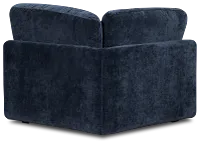 Jules Dark Blue Velvet Wedge