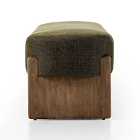 Four Hands Kilgo Dark Green Uph Bench