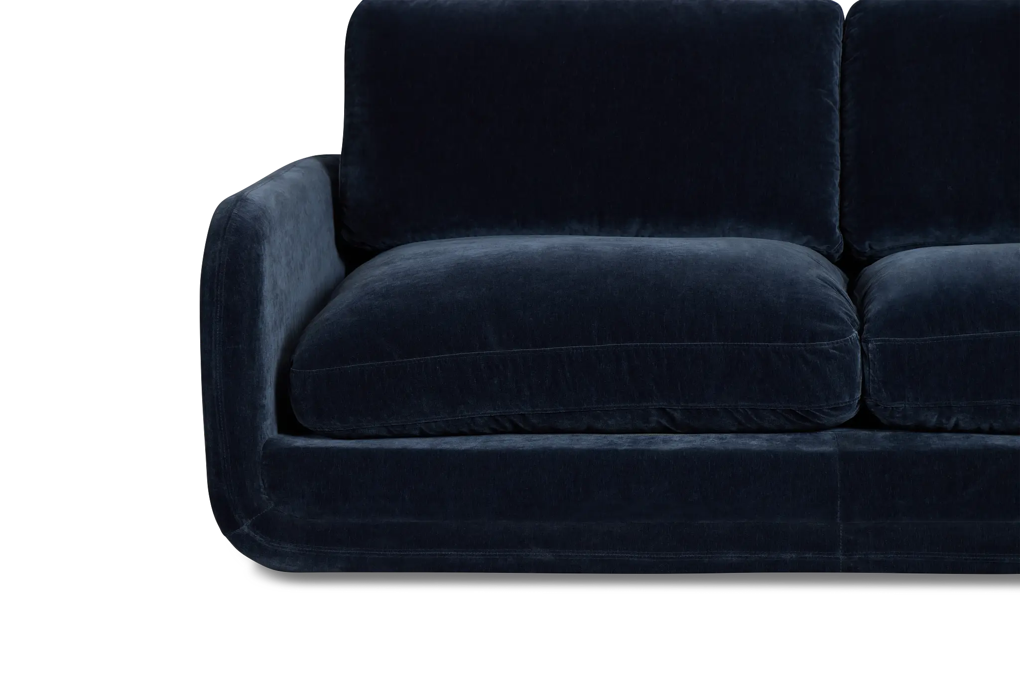 Jules Dark Blue Velvet Sofa Jules Dark Blue Velvet Sofa