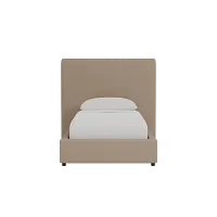 Grayton Merino Brown 54" Upholstered Platform Bed