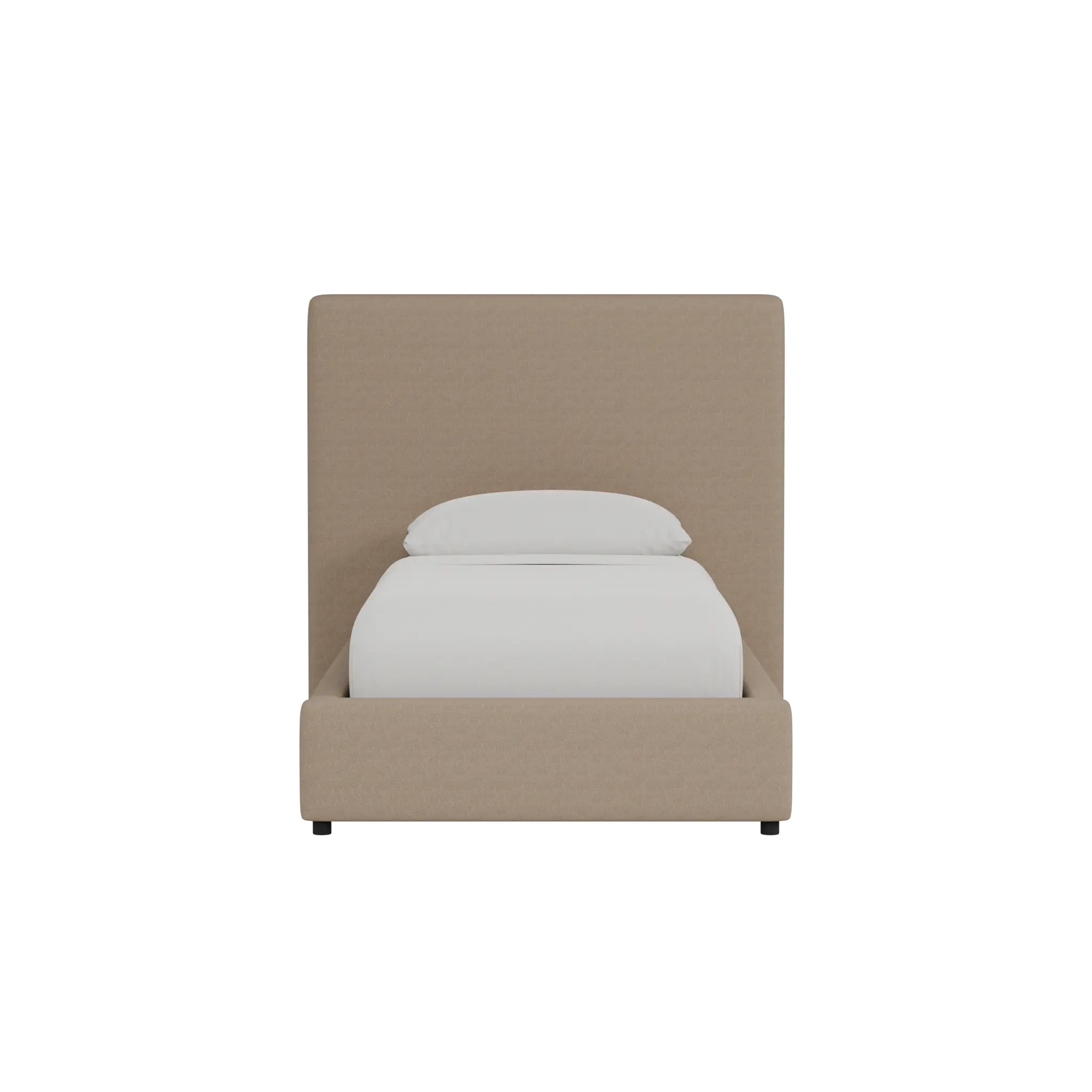 Grayton Merino Brown 54" Upholstered Platform Bed Grayton Merino Brown 54" Upholstered Platform Bed