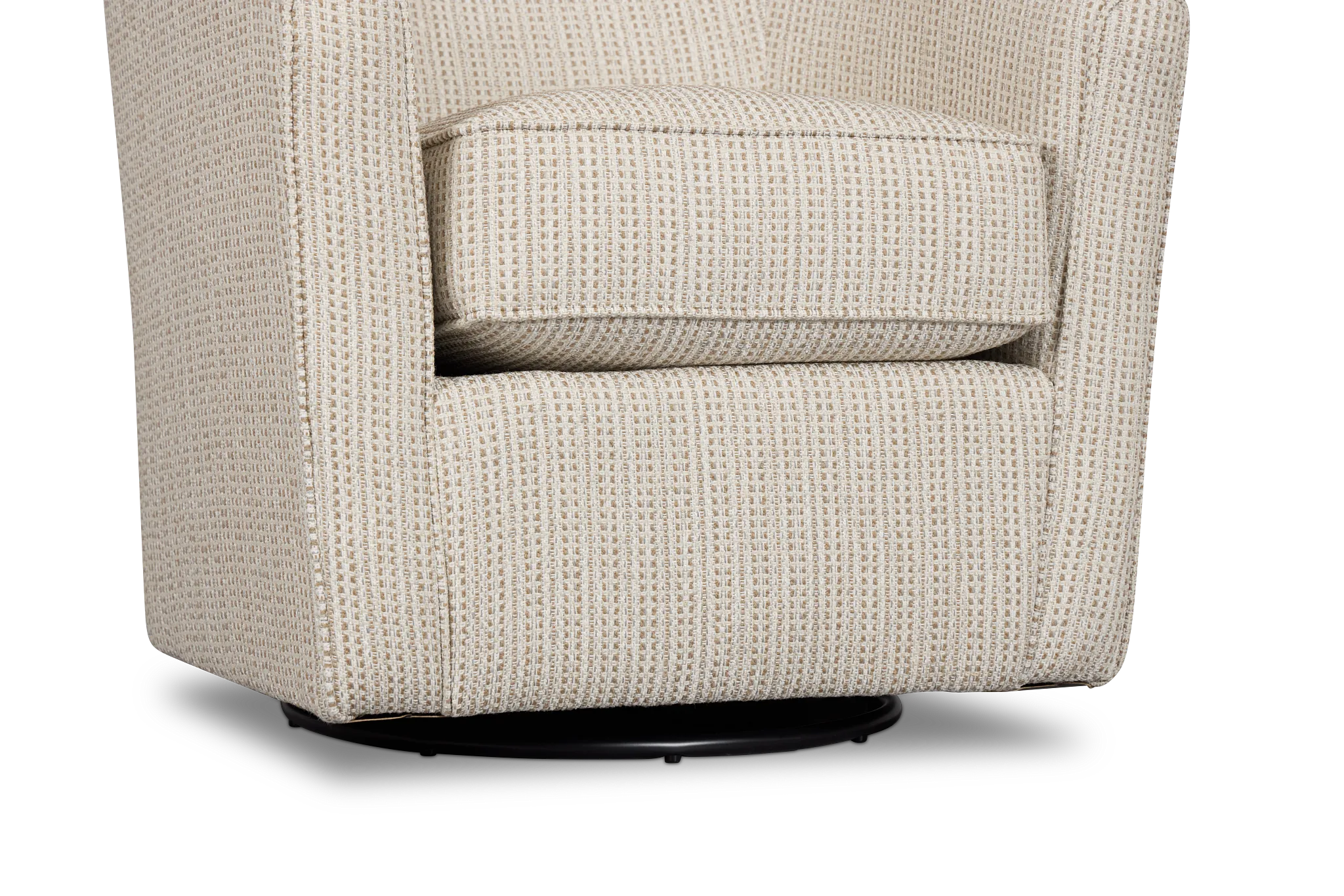 Driftwood Beige Glider Swivel Chair