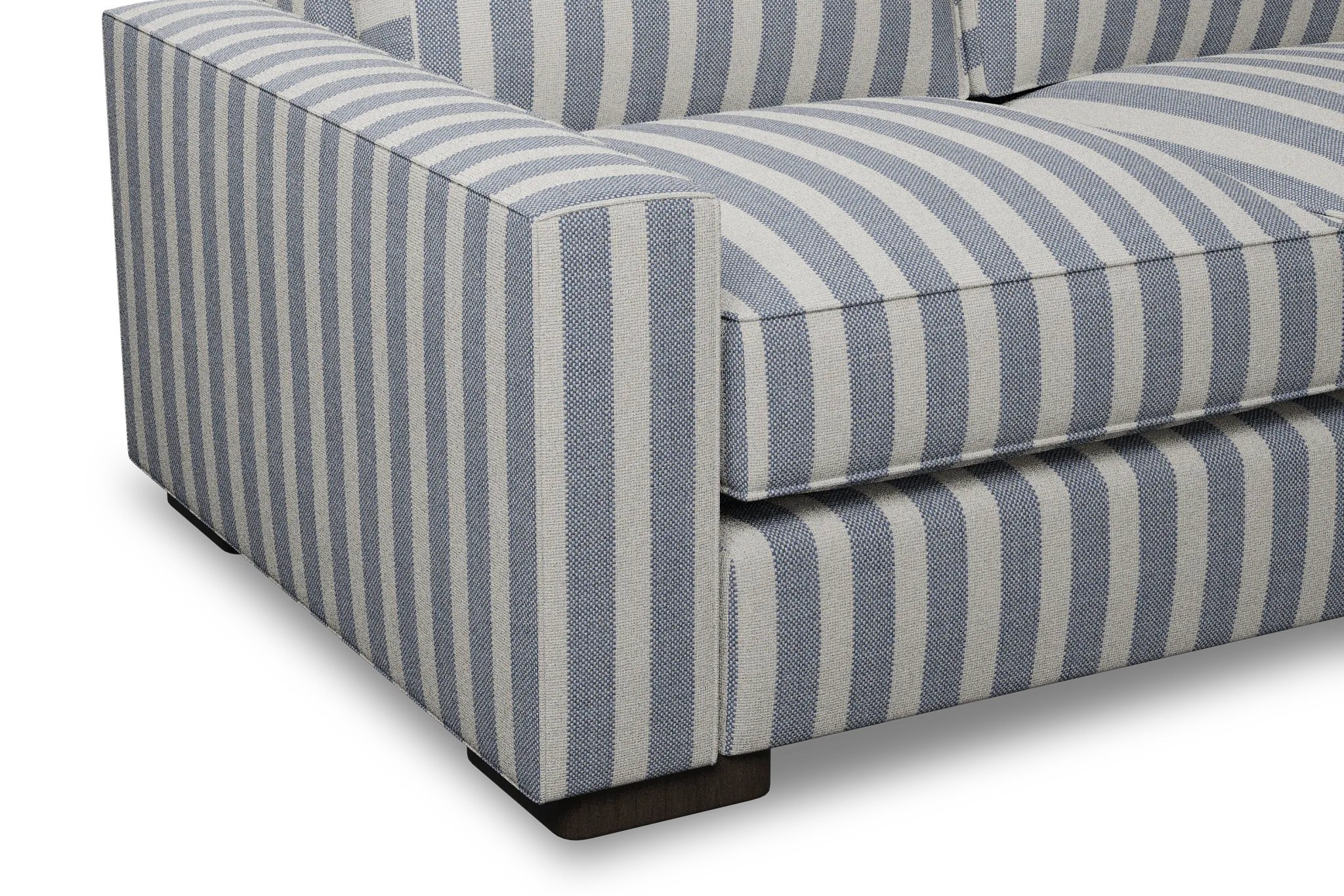 Edgewater Sea Lane Dark Blue 96" Sofa W/ 3 Cushions