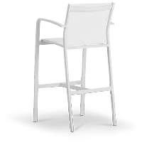 Lisbon White 30" Barstool