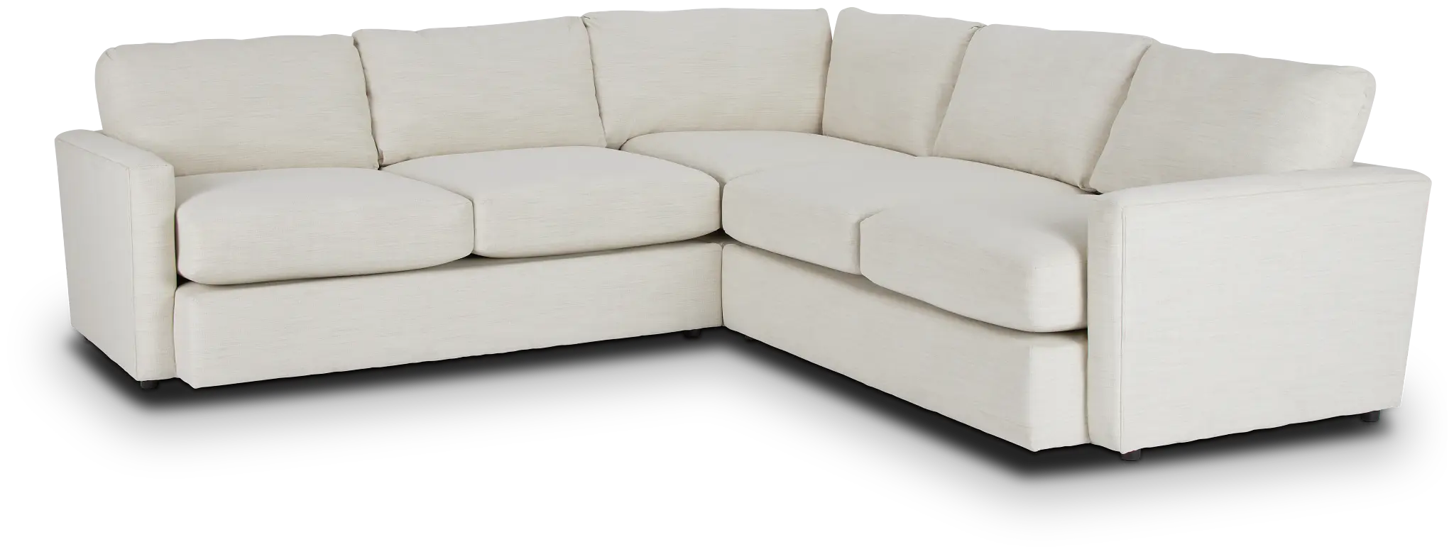 Noah Ivory Fabric Small Two-arm Sectional Noah Ivory Fabric Small Two-arm Sectional