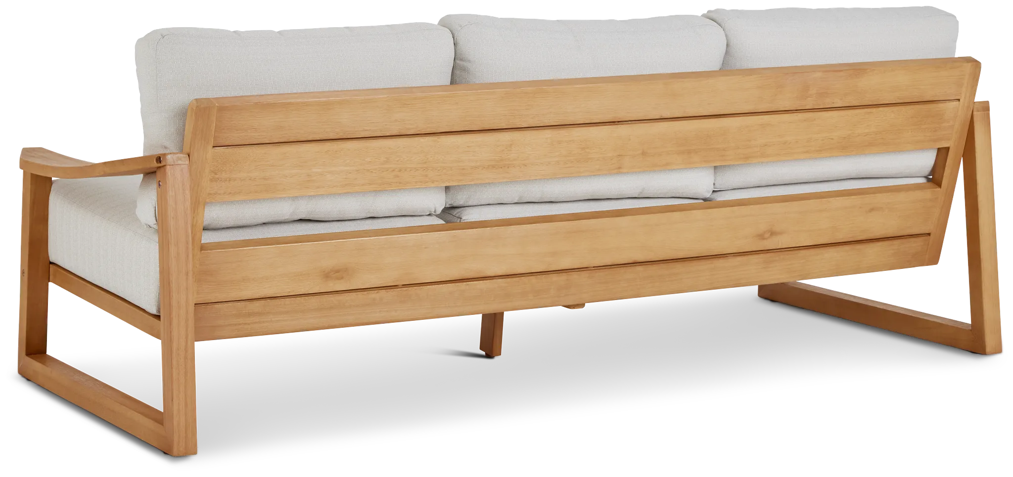 Tobago Light Tone Sofa With Gray Cushions