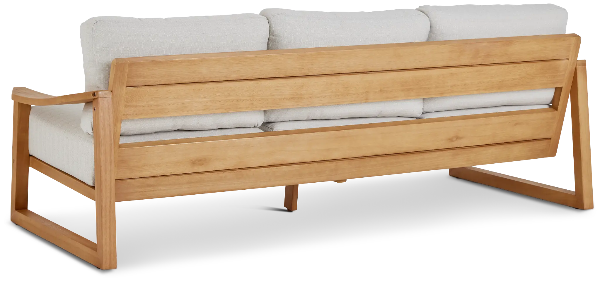 Tobago Light Tone Sofa With Gray Cushions Tobago Light Tone Sofa With Gray Cushions