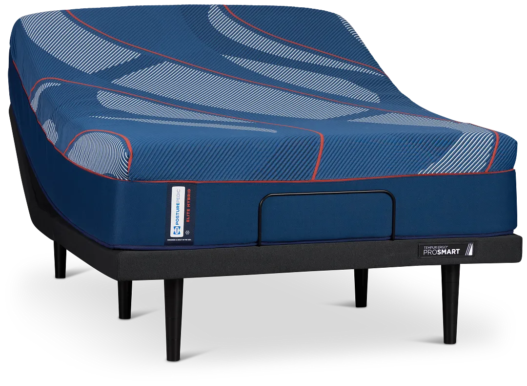 Posturepedic Elite Hybrid Brenham 2 Soft Ergo Prosmart Adjustable Mattress Set