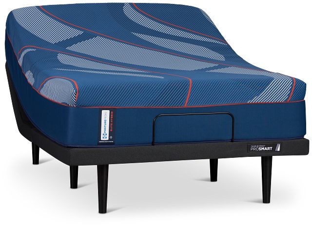 Posturepedic Elite Hybrid Brenham 2 Soft Ergo Prosmart Adjustable Mattress Set