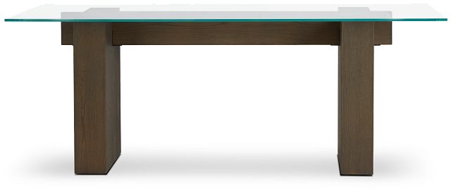 Oakland Dark Tone Glass Rectangular Table