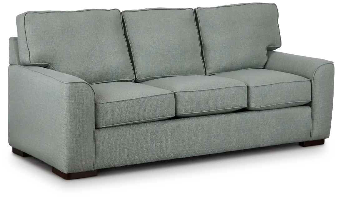 Austin Green Fabric Sofa Austin Green Fabric Sofa