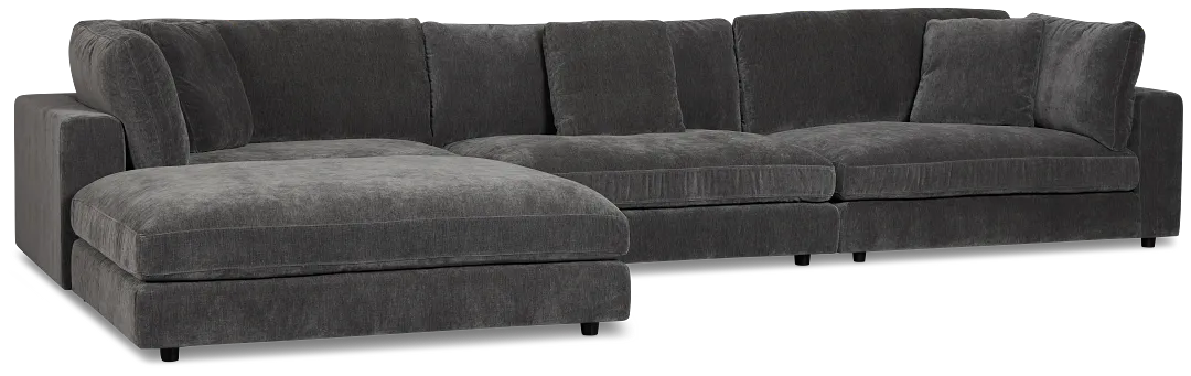 Lounge Dark Gray Small Chaise Sectional