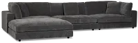 Lounge Dark Gray Small Chaise Sectional