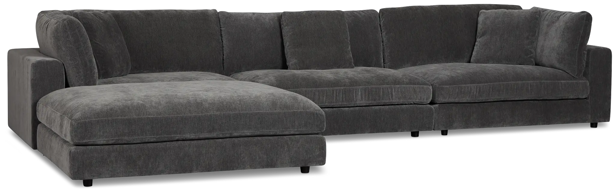 Lounge Dark Gray Small Chaise Sectional Lounge Dark Gray Small Chaise Sectional