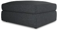 Siesta Elevation Gray Fabric Ottoman