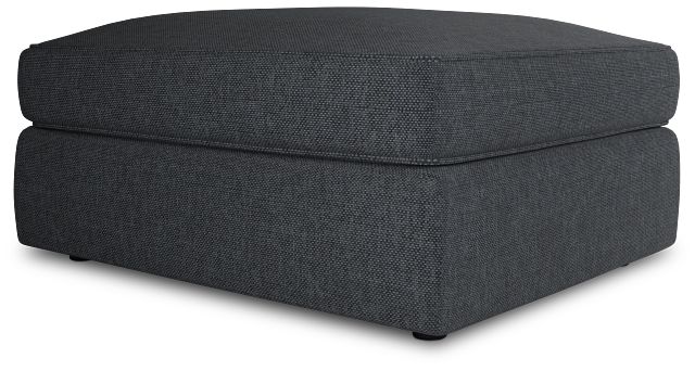 Siesta Elevation Gray Fabric Ottoman
