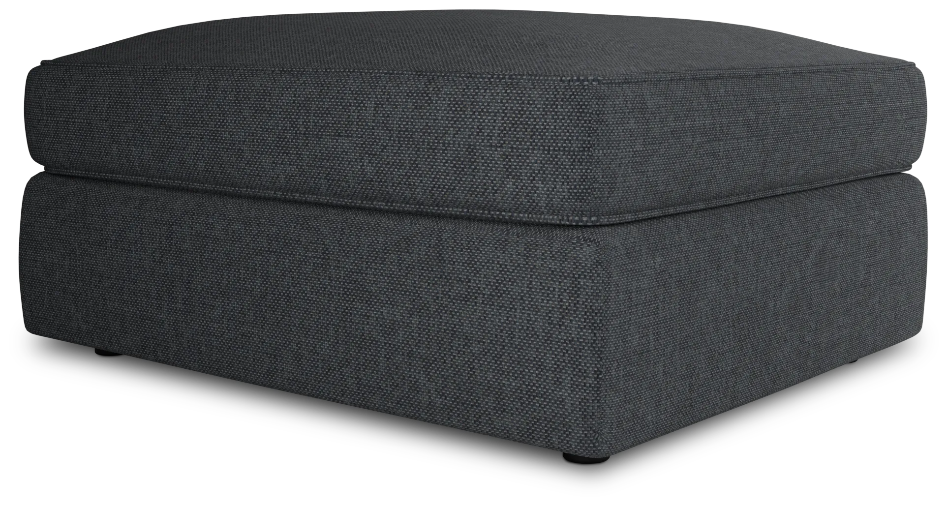 Siesta Elevation Gray Fabric Ottoman