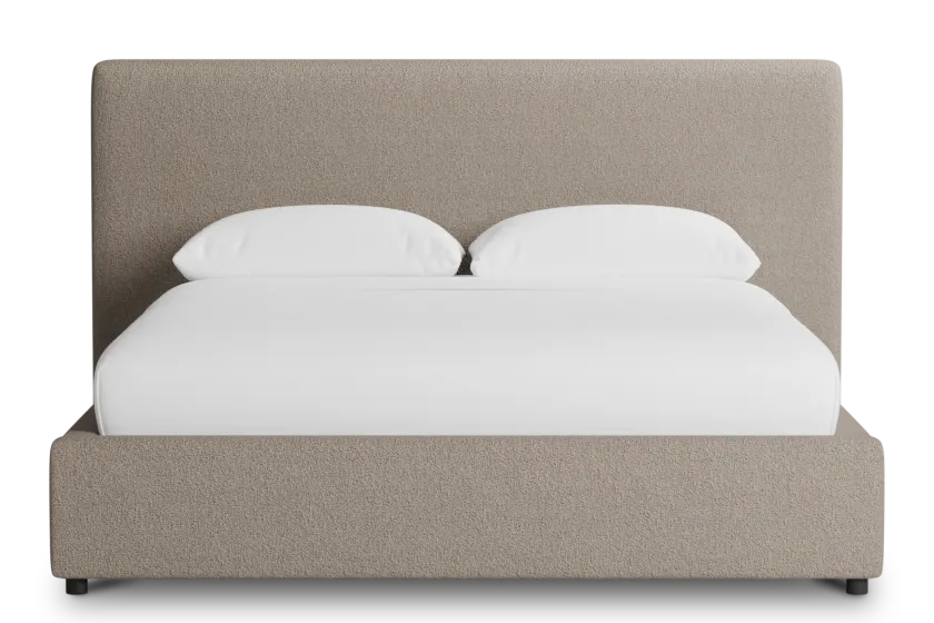 Grayton Elite Brown 44" Upholstered Platform Bed