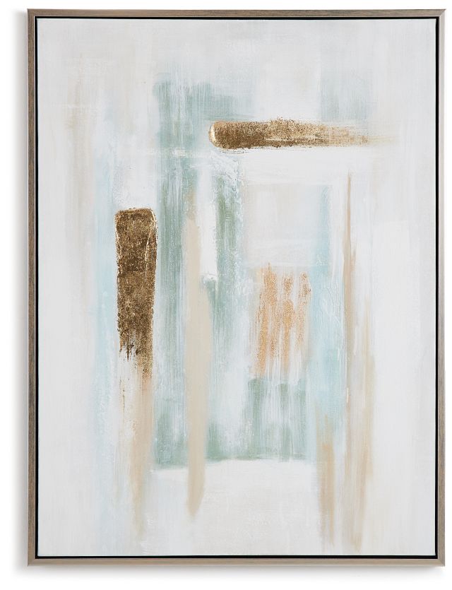 Roscoe Light Green Canvas Wall Art