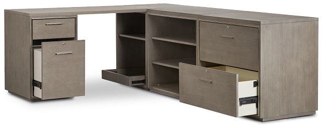 Highline Gray L Desk