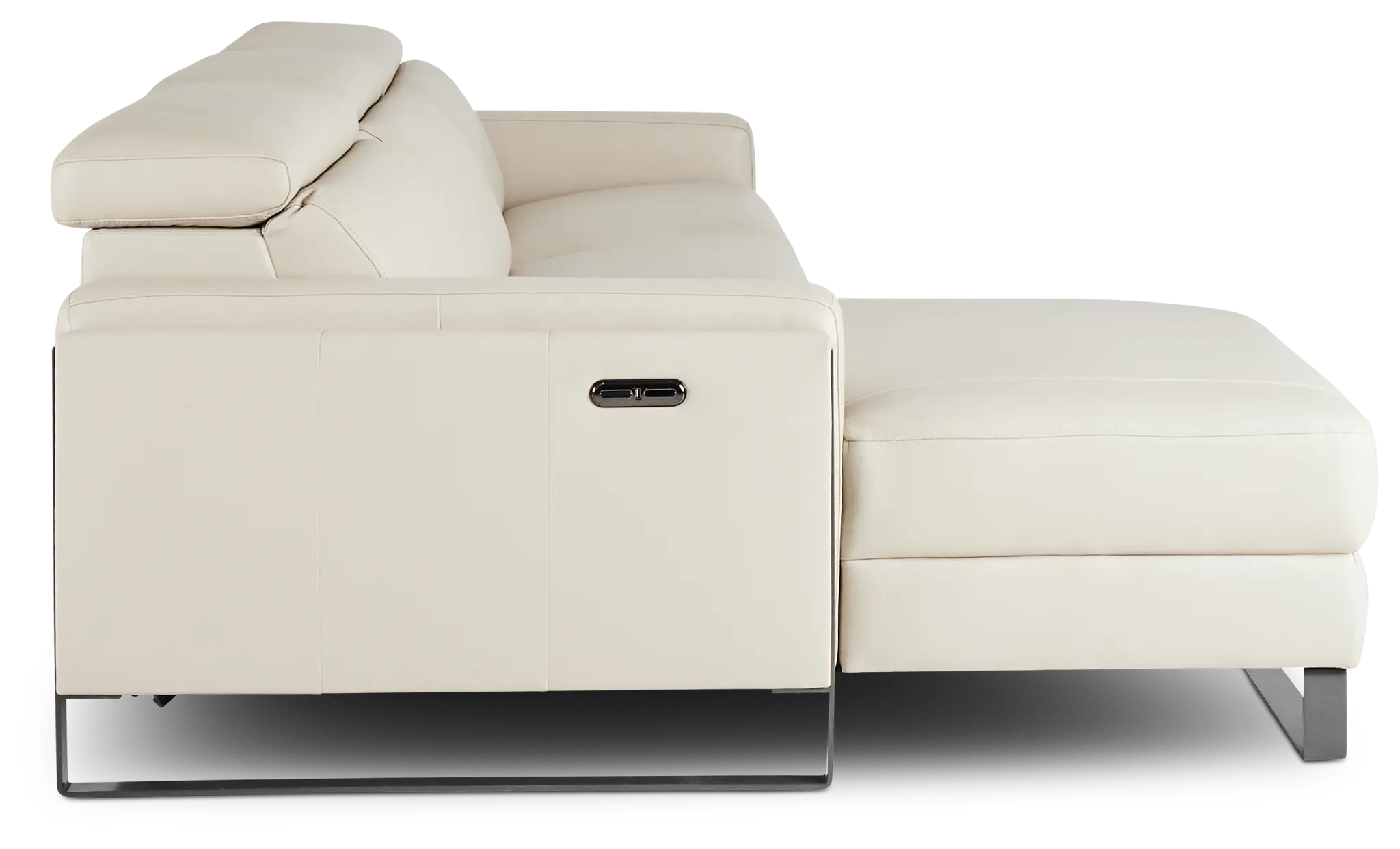 Atlas Taupe Lthr/vinyl Left Chaise Power Reclining Sectional Atlas Taupe Lthr/vinyl Left Chaise Power Reclining Sectional