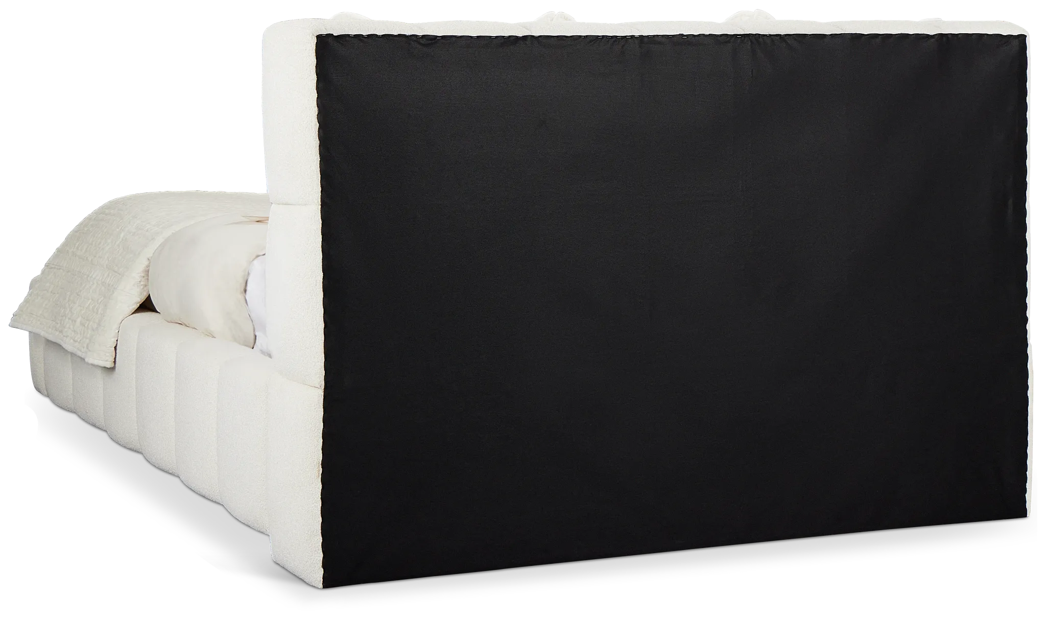 Malibu Light Beige Tufted Platform Bed