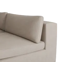 Destin Sutton Beige Fabric 6-piece Pit Sectional